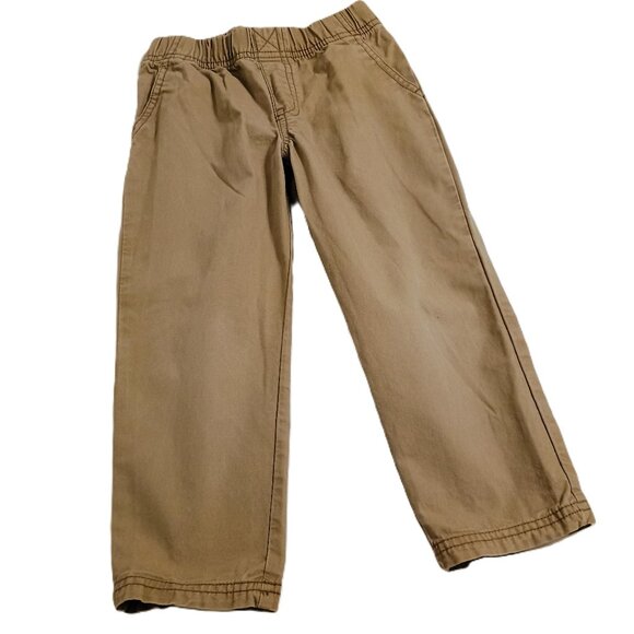 EUC: Boys' Carter's sz 4T Tan Pull-On Chino Pants - Picture 1 of 3